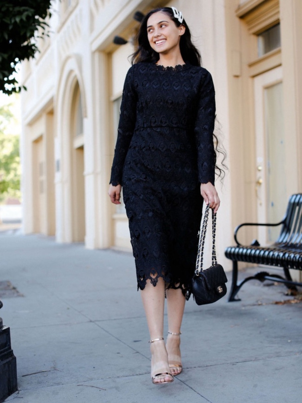 Dainty Jewells Black Lace Dress Size 2XL.